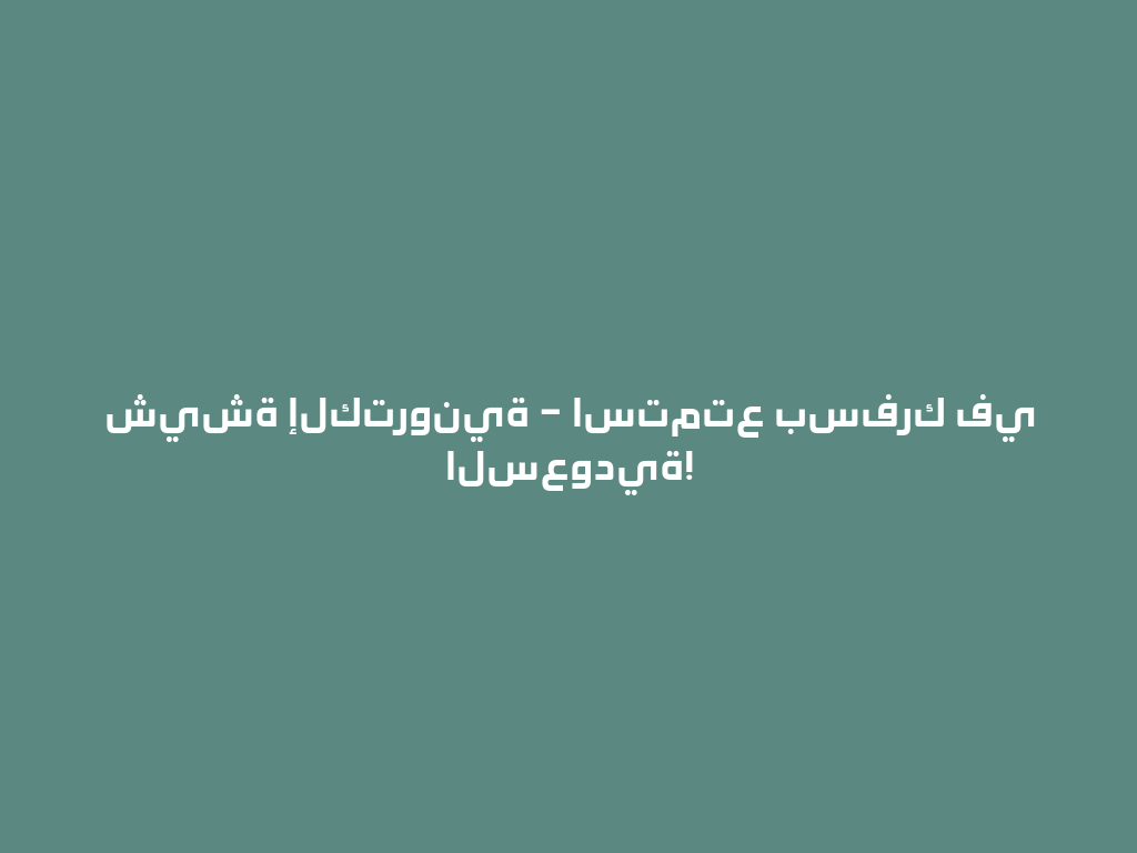 شيشة إلكترونية – استمتع بسفرك في السعودية! 一