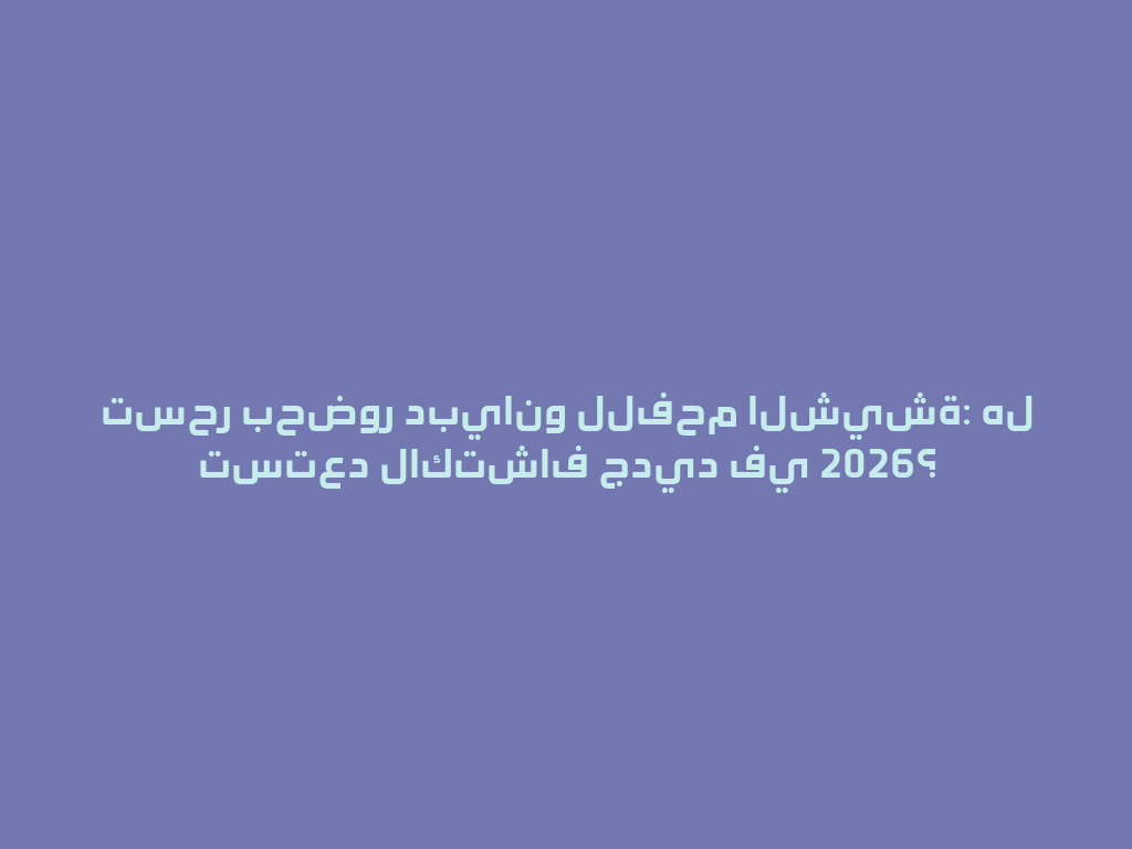 تسحر بحضور دبيانو للفحم الشيشة: هل تستعد لاكتشاف جديد في 2026؟ 一