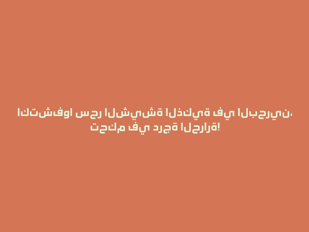 اكتشفوا سحر الشيشة الذكية في البحرين، تحكم في درجة الحرارة! 一