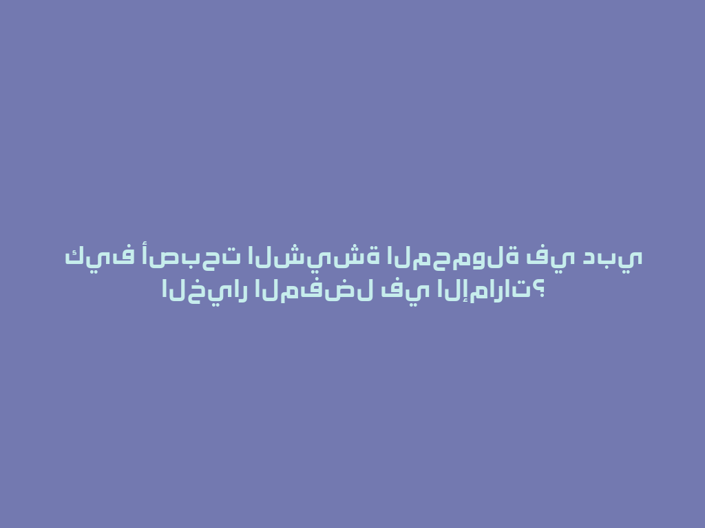كيف أصبحت الشيشة المحمولة في دبي الخيار المفضل في الإمارات؟ 一