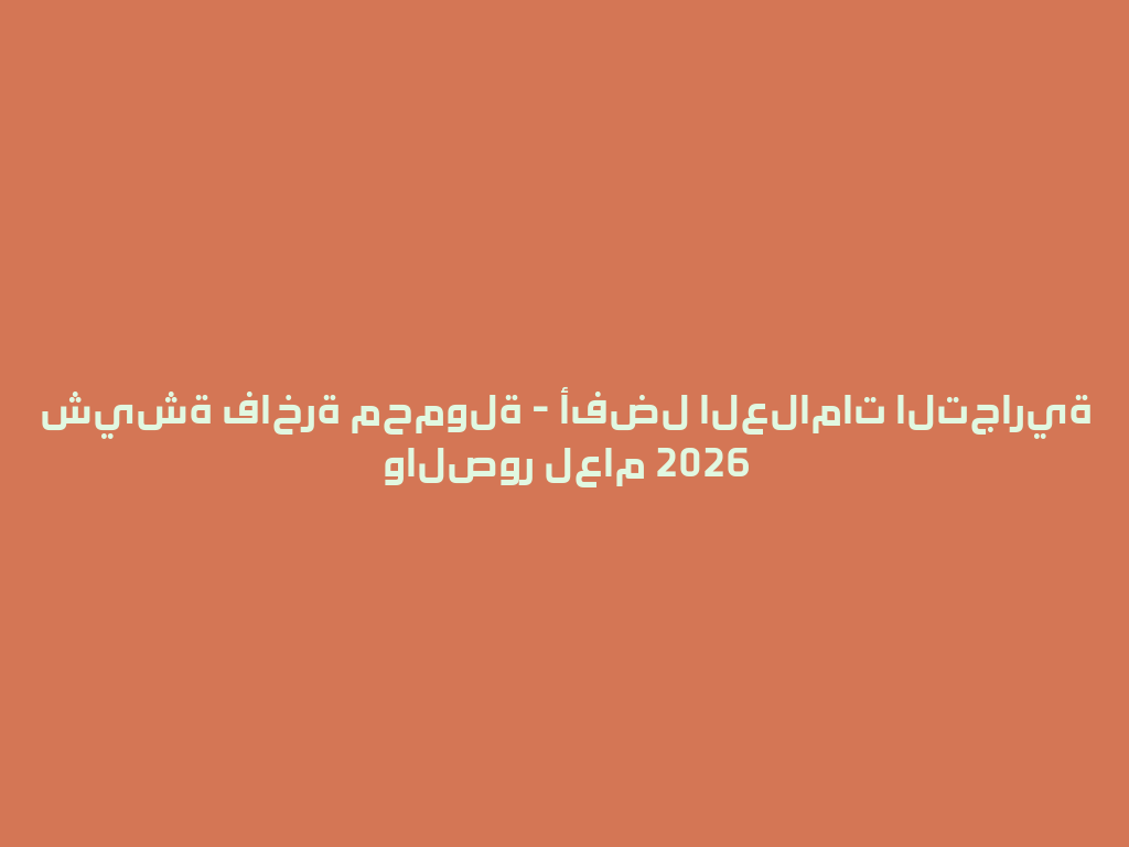 شيشة فاخرة محمولة - أفضل العلامات التجارية والصور لعام 2026 一