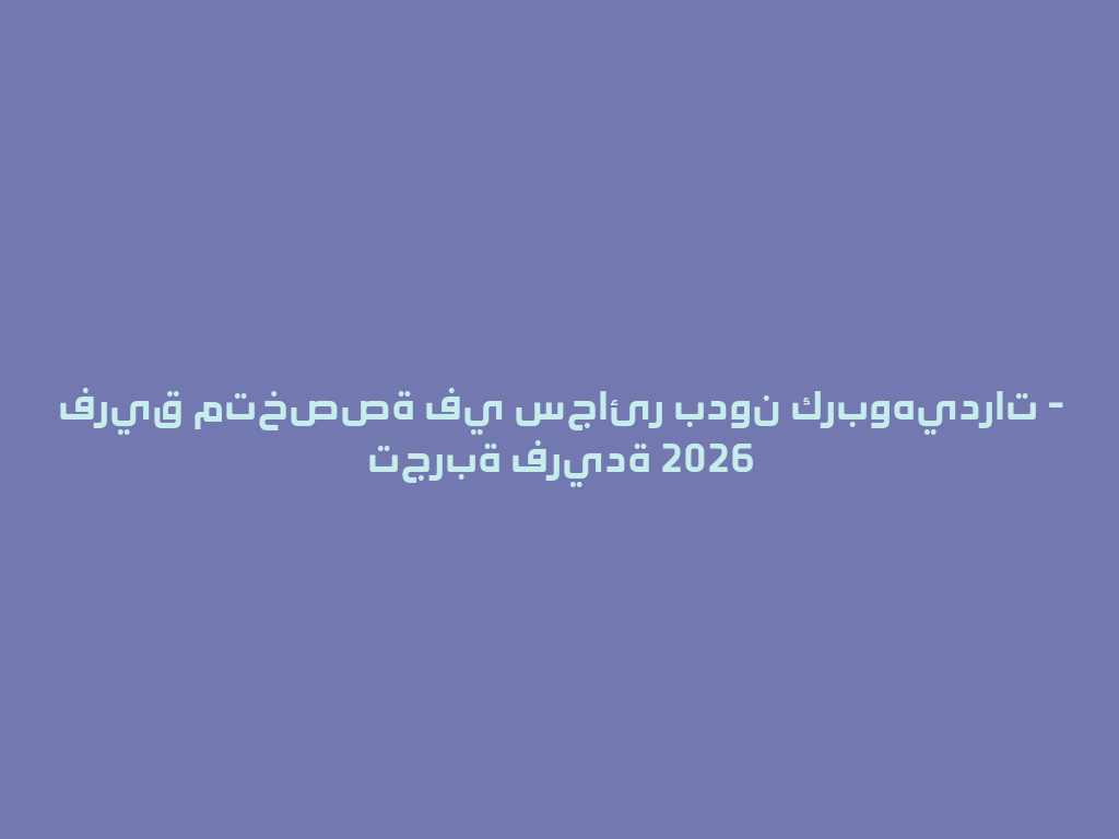 فريق متخصصة في سجائر بدون كربوهيدرات - تجربة فريدة 2026 一