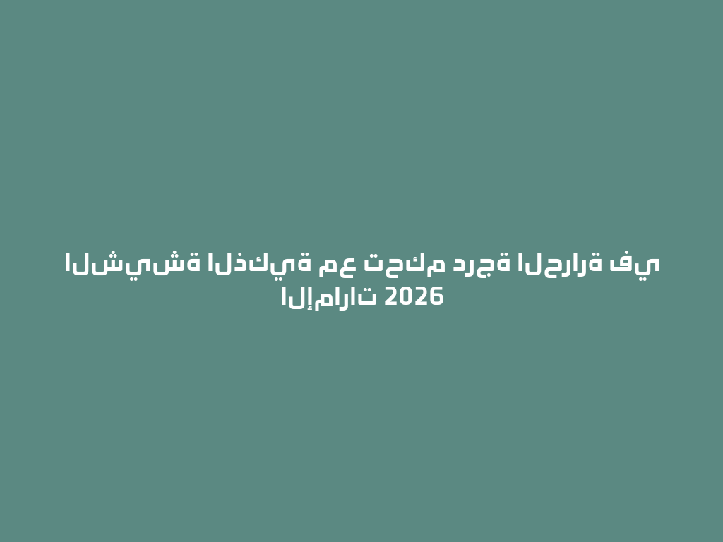 الشيشة الذكية مع تحكم درجة الحرارة في الإمارات 2026 一