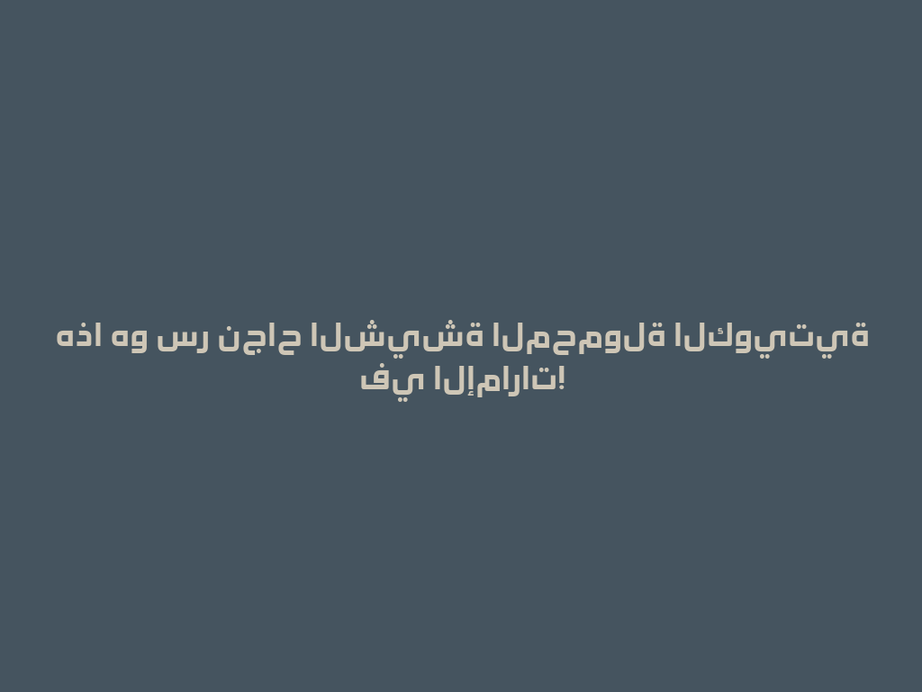 هذا هو سر نجاح الشيشة المحمولة الكويتية في الإمارات! 一