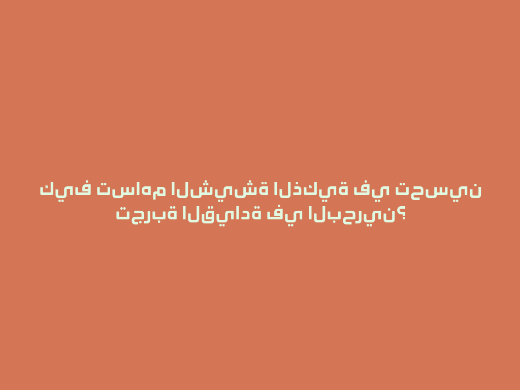 كيف تساهم الشيشة الذكية في تحسين تجربة القيادة في البحرين؟ 一