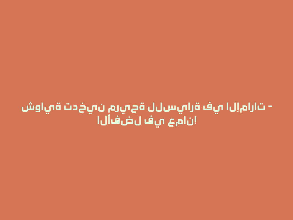 شواية تدخين مريحة للسيارة في الإمارات - الأفضل في عمان! 一