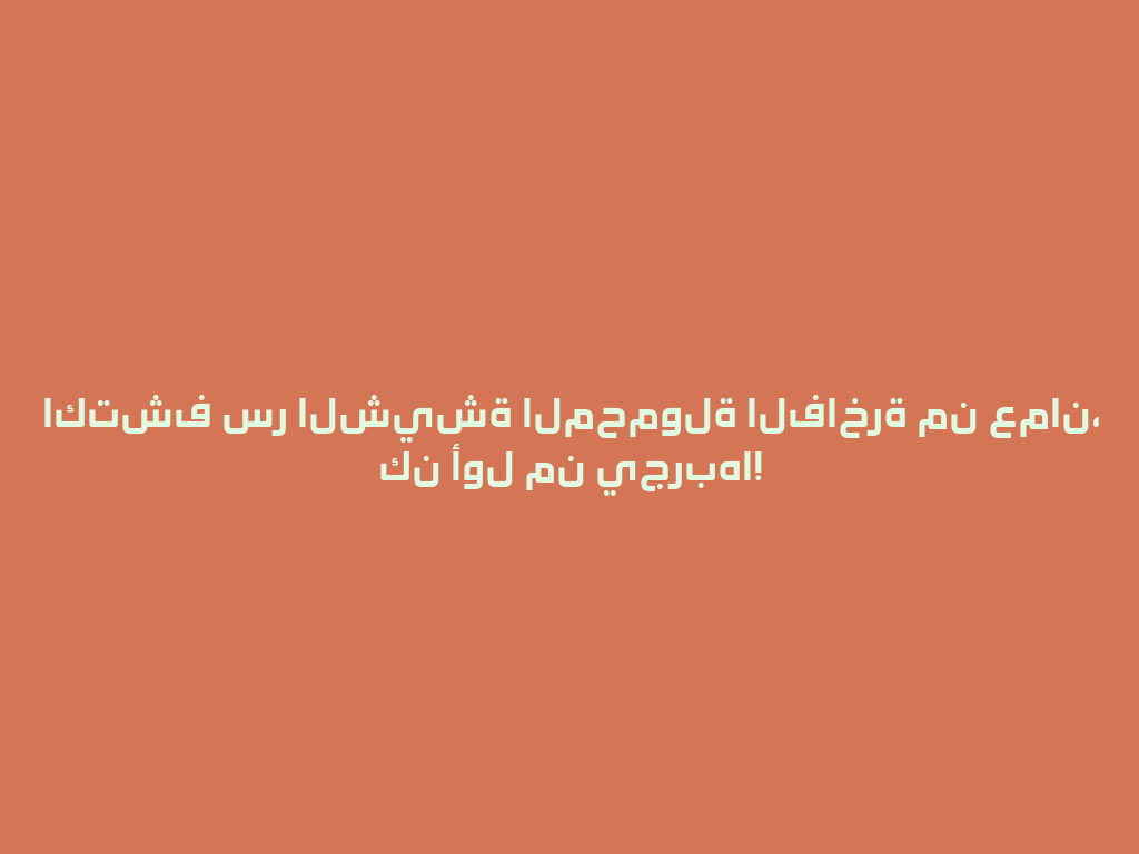 اكتشف سر الشيشة المحمولة الفاخرة من عمان، كن أول من يجربها! 一