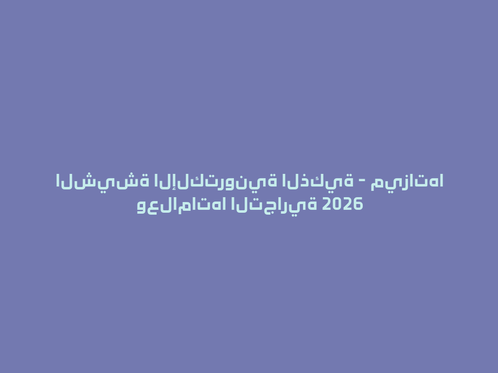 الشيشة الإلكترونية الذكية - ميزاتها وعلاماتها التجارية 2026 一