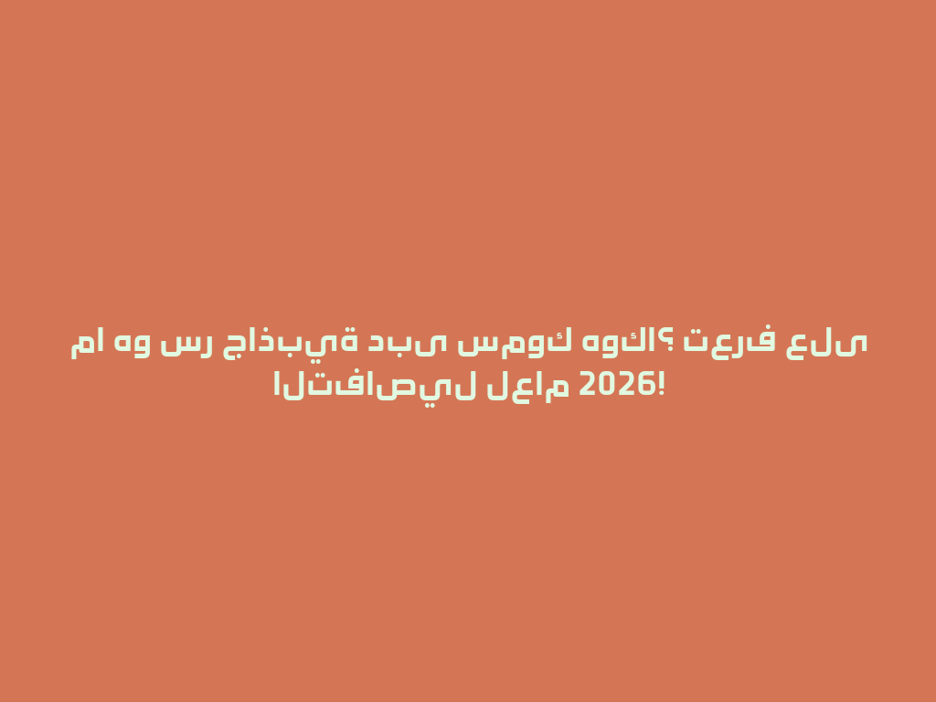 ما هو سر جاذبية دبى سموك هوكا؟ تعرف على التفاصيل لعام 2026! 一