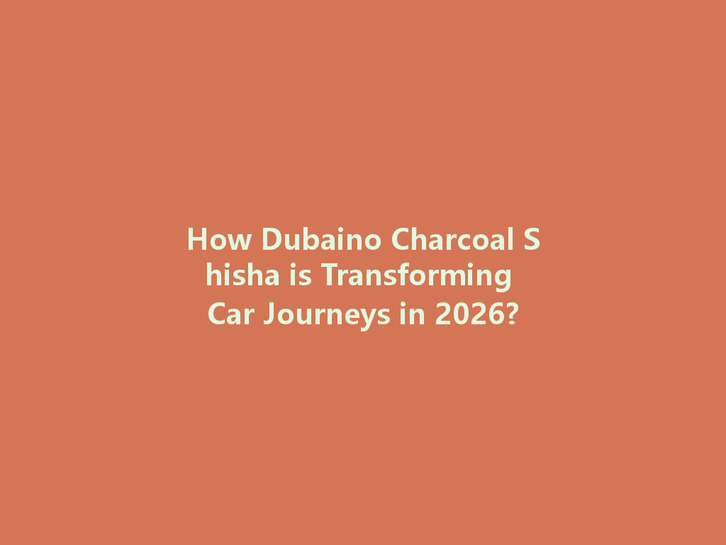 How Dubaino Charcoal Shisha is Transforming Car Journeys in 2026? 一