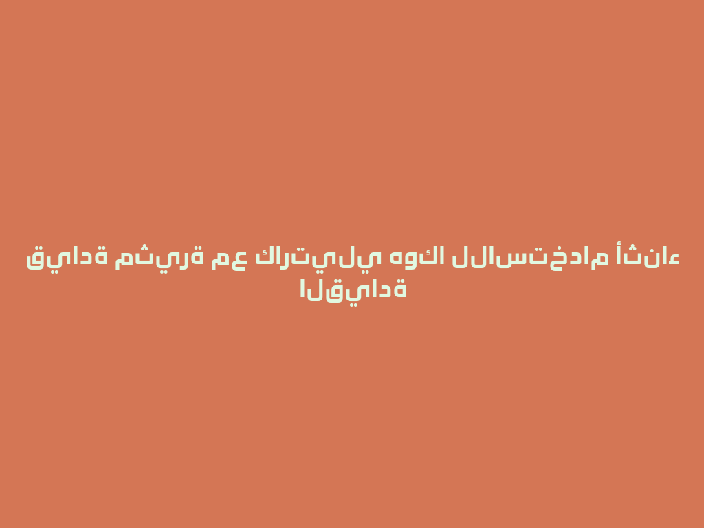قيادة مثيرة مع كارتيلي هوكا للاستخدام أثناء القيادة 一