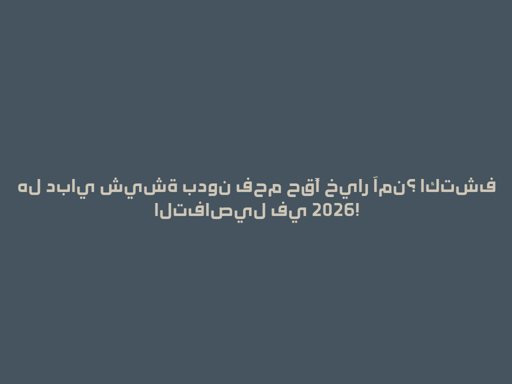 هل دباي شيشة بدون فحم حقًا خيار آمن؟ اكتشف التفاصيل في 2026! 一
