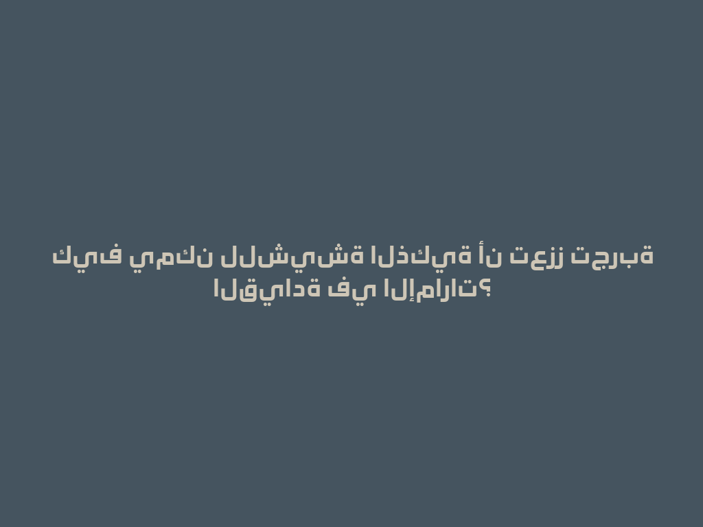 كيف يمكن للشيشة الذكية أن تعزز تجربة القيادة في الإمارات؟ 一