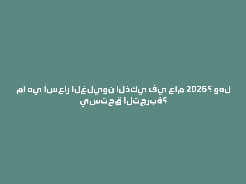 ما هي أسعار الغليون الذكي في عام 2026؟ وهل يستحق التجربة؟ 一