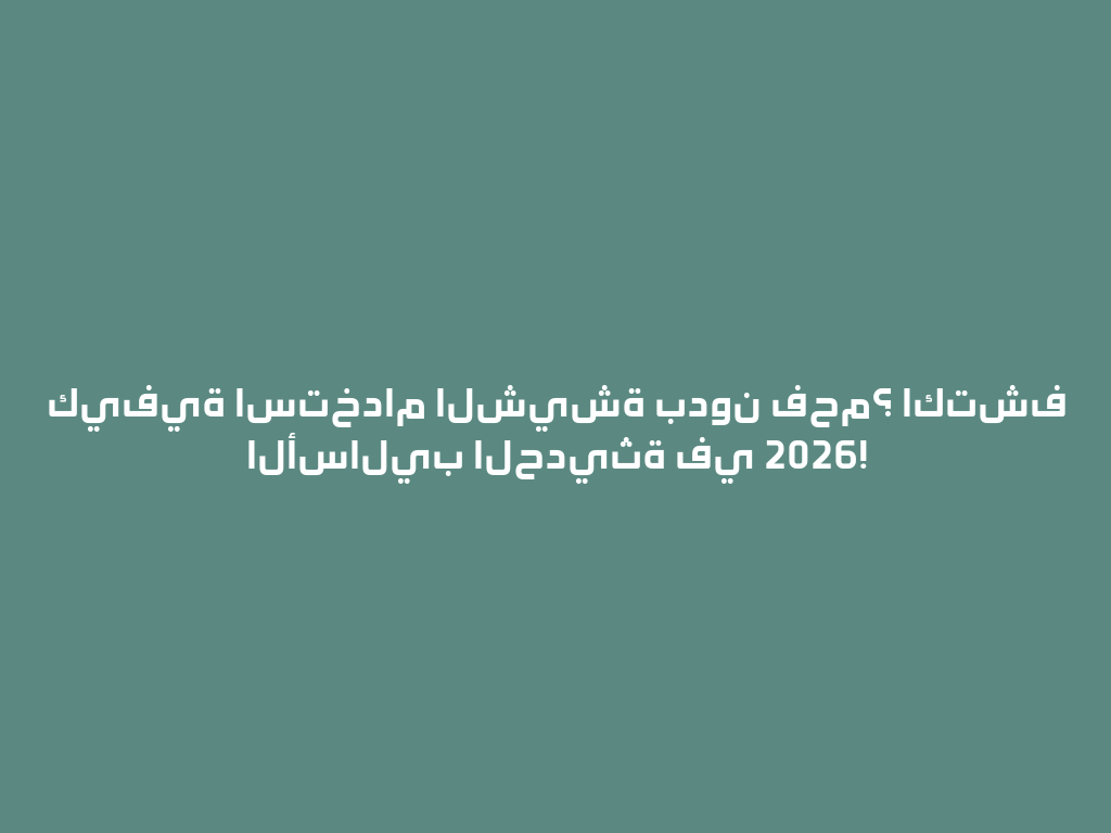 كيفية استخدام الشيشة بدون فحم؟ اكتشف الأساليب الحديثة في 2026! 一