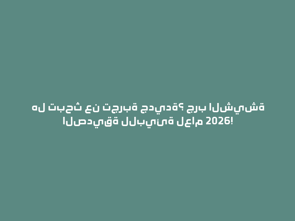 هل تبحث عن تجربة جديدة؟ جرب الشيشة الصديقة للبيئة لعام 2026! 一