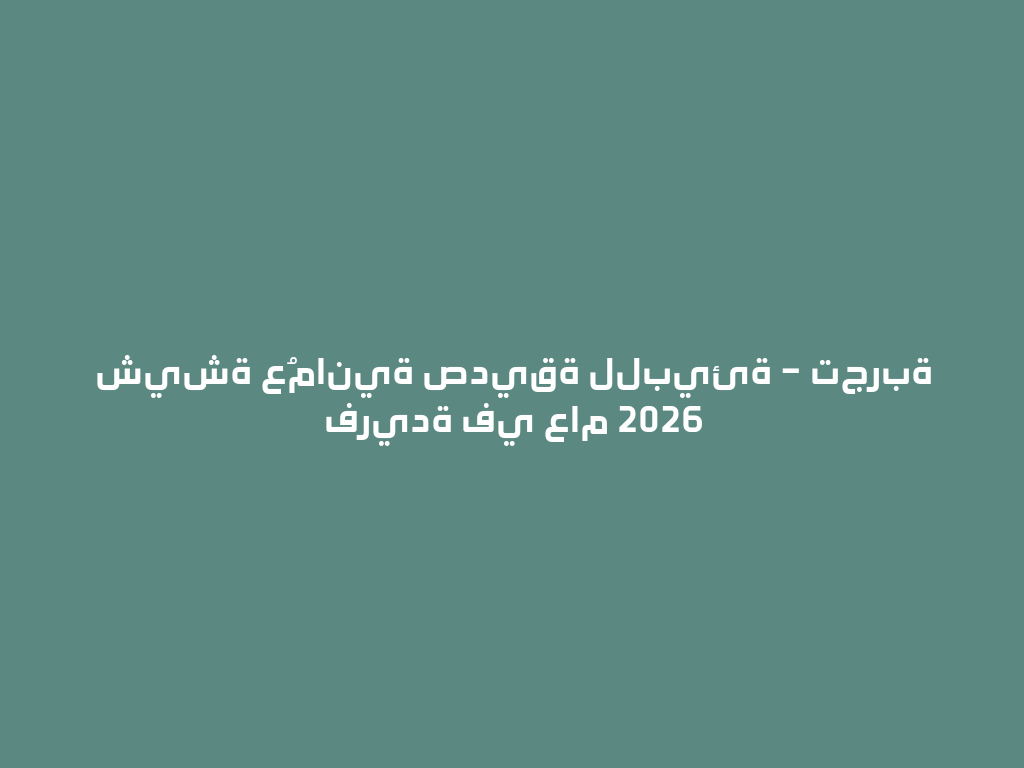شيشة عُمانية صديقة للبيئة – تجربة فريدة في عام 2026 一