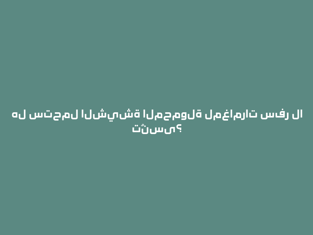 هل ستحمل الشيشة المحمولة لمغامرات سفر لا تُنسى؟ 一