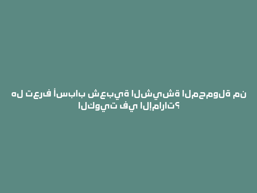 هل تعرف أسباب شعبية الشيشة المحمولة من الكويت في الإمارات؟ 一