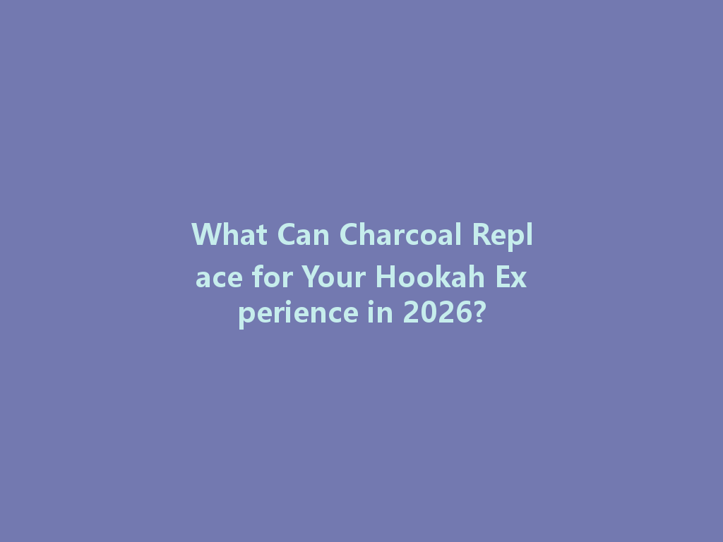 What Can Charcoal Replace for Your Hookah Experience in 2026? 一