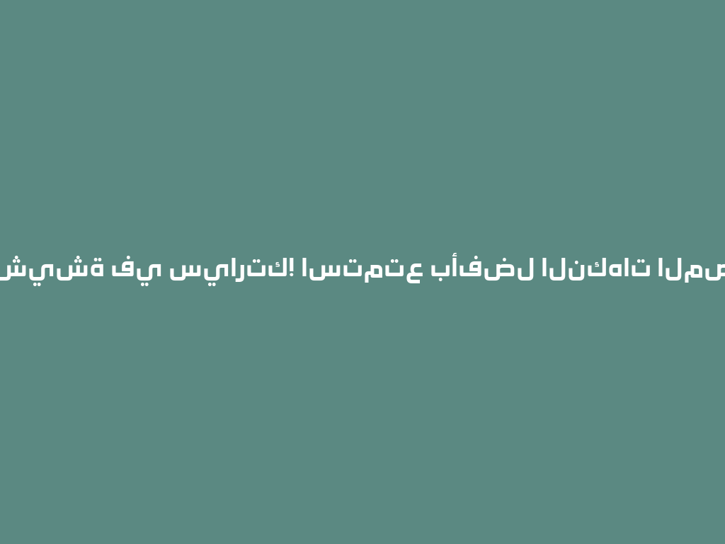 مغامرة الشيشة في سيارتك! استمتع بأفضل النكهات المصرية 2026 一