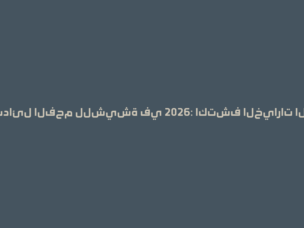 أفضل بدائل الفحم للشيشة في 2026: اكتشف الخيارات الجديدة! 一